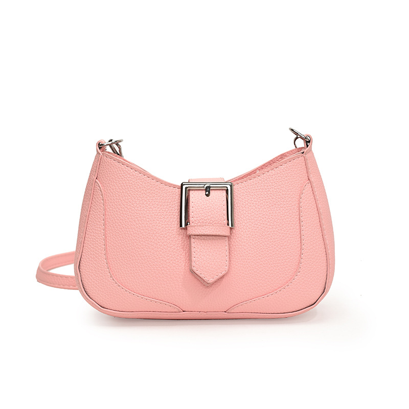 2024 nuevo bolso femenino verano Sen Meng retro chica caliente bolso de axila textura bolso de luna nueva bolso de mensajero de un solo hombro marea