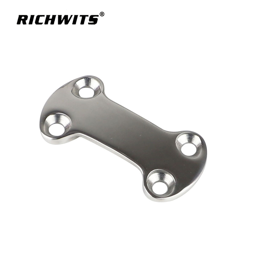 不锈钢镜面抛光固定板固定扣锌扣压板织带压扣船用游艇