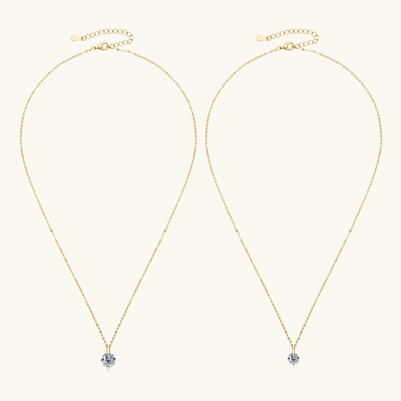 单钻莫桑石项链吊坠批发女