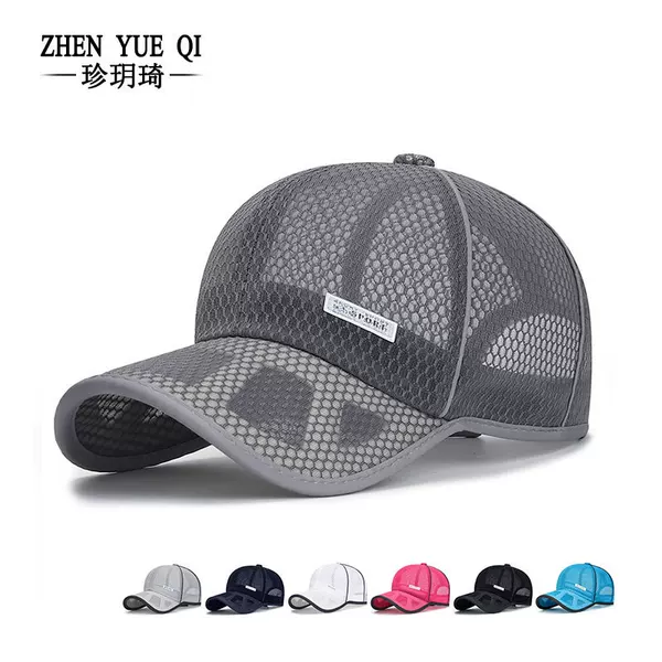 Zhenyueqi Summer Mesh Breathable Sunshade Mesh Hat for Men and Women Travel Sun Protection Sun Hat Casual Sport Standard Hat