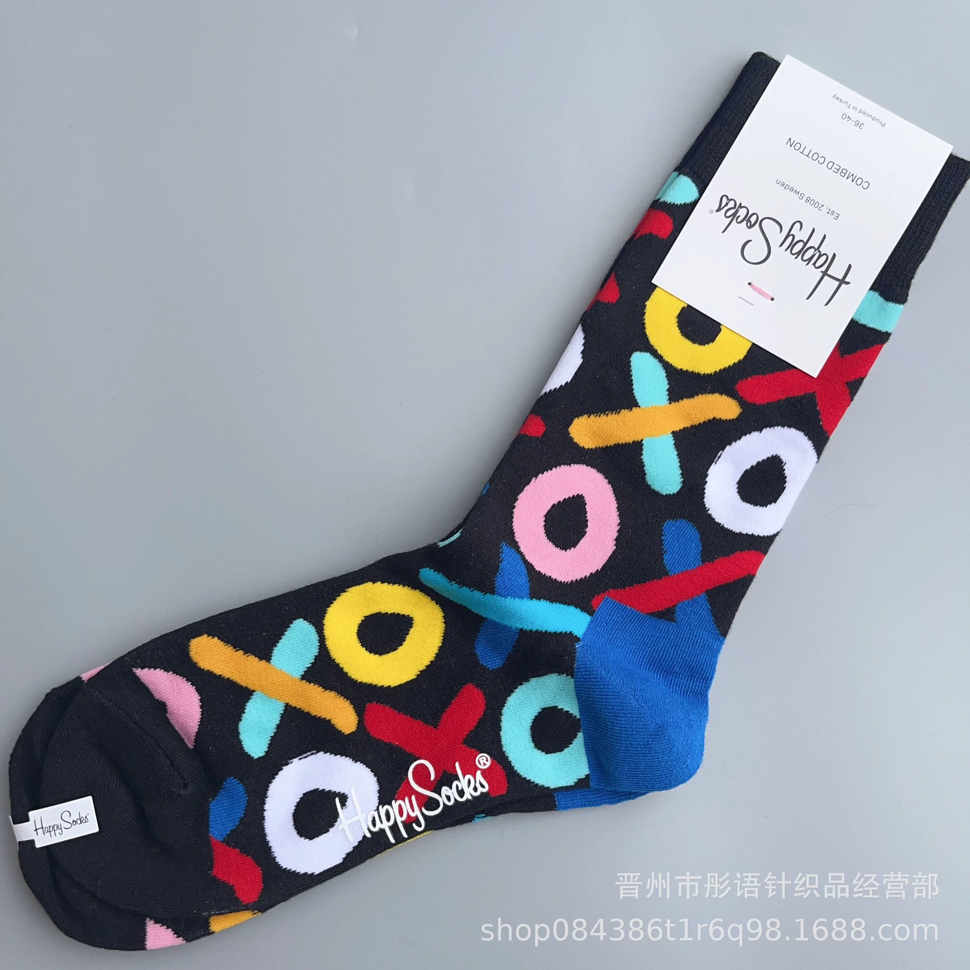 Чулки Happysocks женские скандинавские модные хлопковые гольфы средней высоты женские классические универсальные четыре сезона с животными