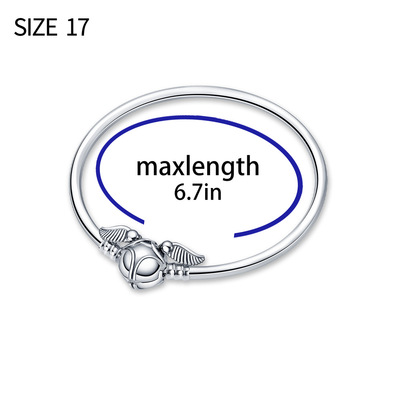 潘家多拉新款S925镀银哈利系列飞贼链扣手镯手链串饰DIY首饰-梅陇