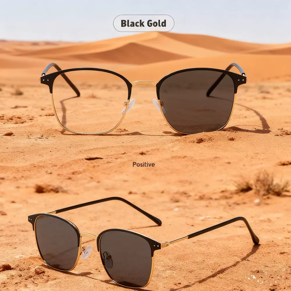 眉毛钢皮眼镜框架男女款1924智能眼镜金黑银黑色防蓝光变色眼镜