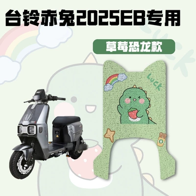 Electric vehicle foot mat: Vehicle Foot Mat Tds2457Z Fire - strawberry-dinosaur-2025-tailing-chitu-eb-exclusive