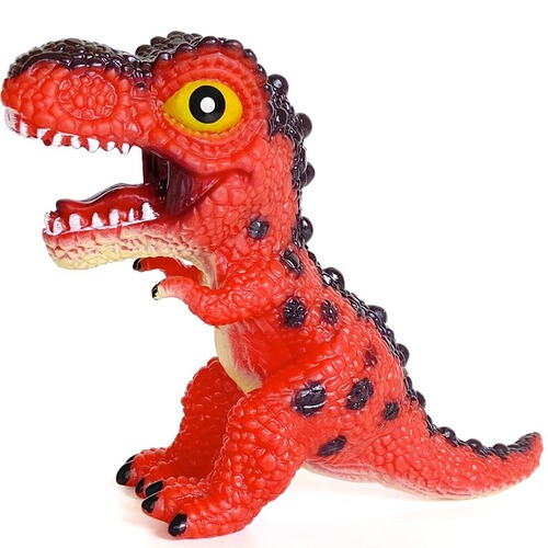Rubber Dinosaur Toy Squeezable Sound-Producing Realistic PVC Tyrannosaurus Rex Animal Model Children's Toy for Wholesale