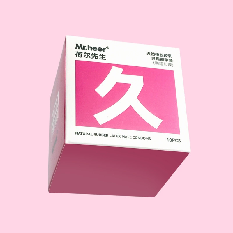 Mr.heer荷尔先生 Gay condoms 2 packs ice-sensing hyaluronic acid condoms for adult sex products