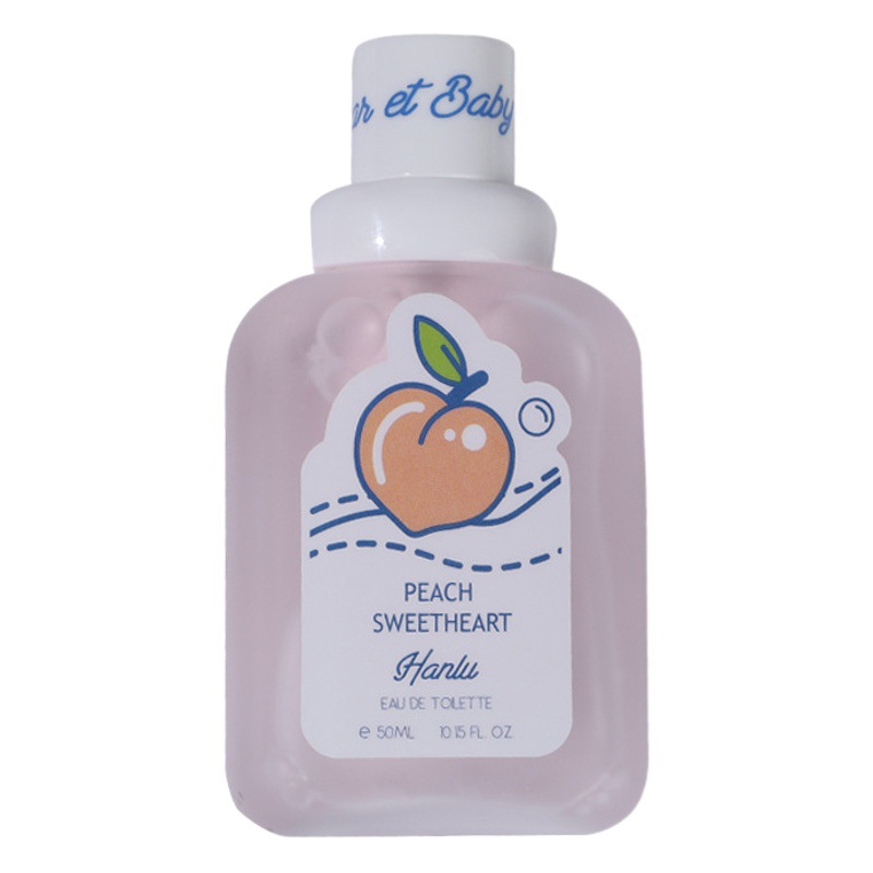 Hanlu Little Bear Baby Women's Perfume Long-Lasting Light Fragrance Fresh and Natural 50ml Student Edition Affordable Peach Fragrance