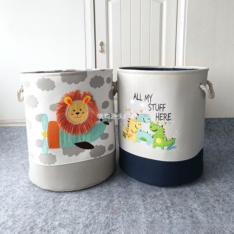 子供のおもちゃはかごの布芸を収納して、赤ちゃんのぬいぐるみの収納かごの漫画の大容量の収納ボックスの桶を厚くします。|undefined