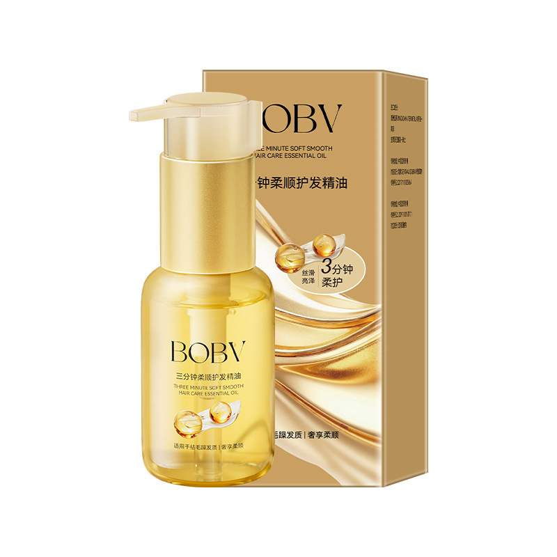BOBV 3 分間のスムーズヘアケア エッセンシャル オイル、乾燥、滑らか、修復、ダメージ防止、縮れ防止、香りが長持ちするヘアケア エッセンシャル オイル|undefined