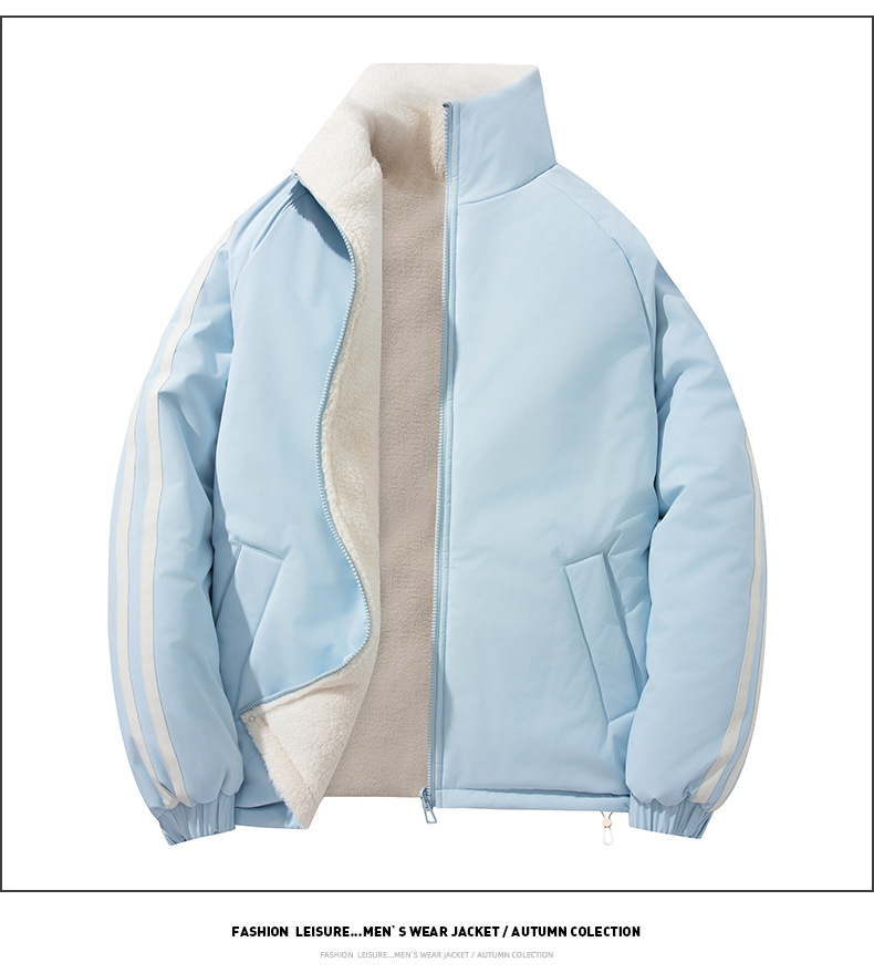 Double-sided Lambswool Padded Jacket For Men And Women Warm Coat_voghion.com