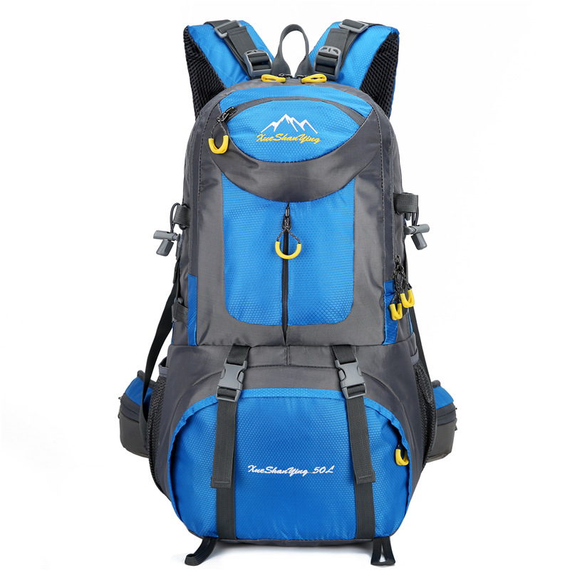 新款大容量户外登山包40l徒步旅行野营双肩背包防水50L60升透气男