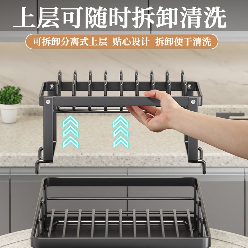 Escurrir estante para platos cocina estrecha alféizar de la ventana pequeña vajilla escurridor fregadero estante de almacenamiento fregadero estante para platos