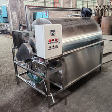 榨油用环保电炒料机 芝麻菜籽滚筒炒锅 不锈钢食品炒货机