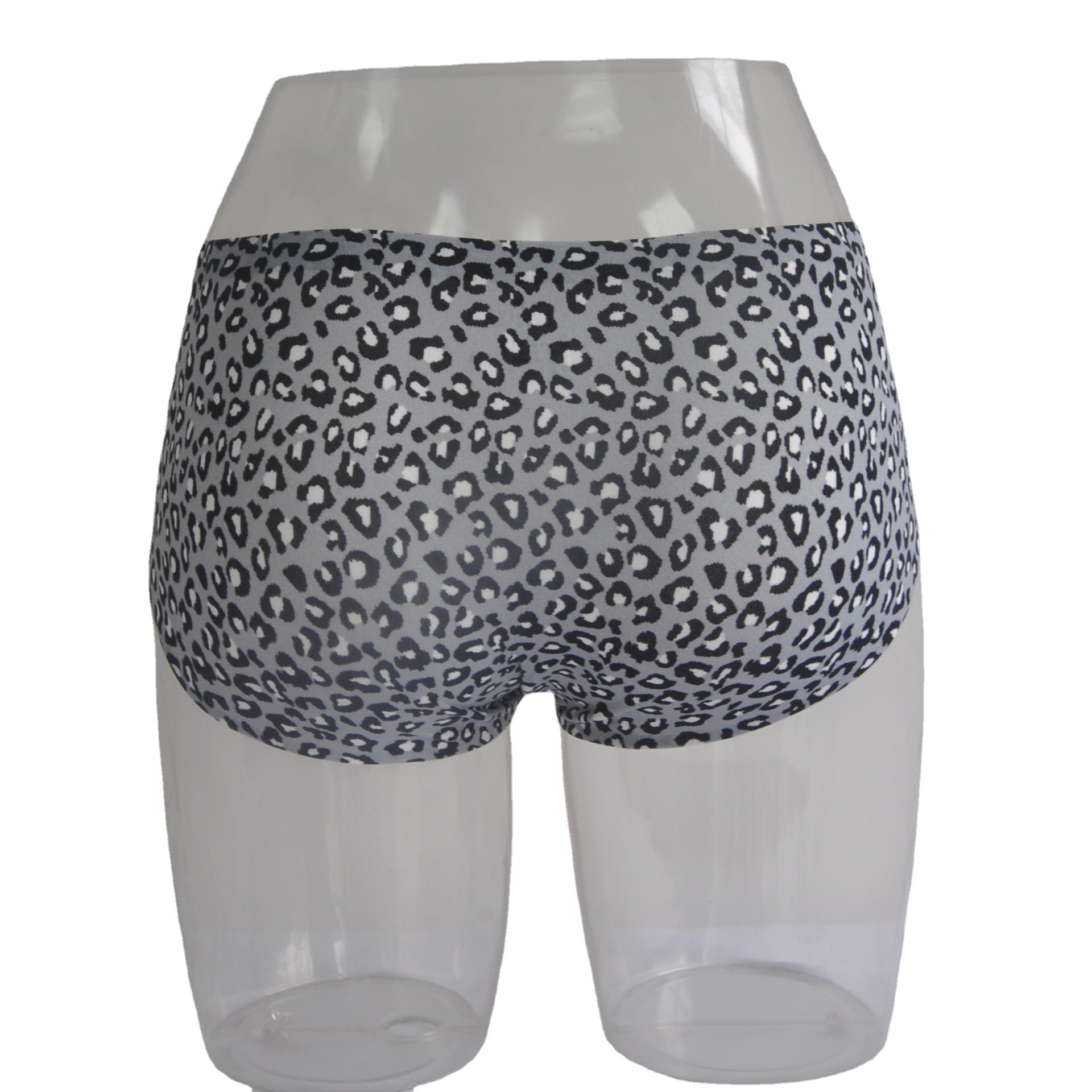 薄款透气清凉女士豹纹图案无痕贴合三角裤低腰无痕内裤女批发外贸