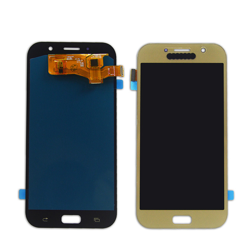 Jingke pantalla es adecuado para Galaxy A7 2017 pantalla LCD A720 Pantalla de montaje dentro y fuera integrado