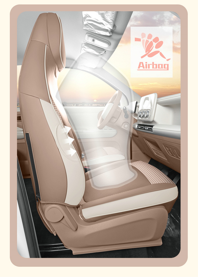 26 Models of Fifth-Generation Wuling Hongguang Mini Car Seat Cushions, Mini Seat Cushions, Special Cartoon Full-Cover Seat Covers for Summer