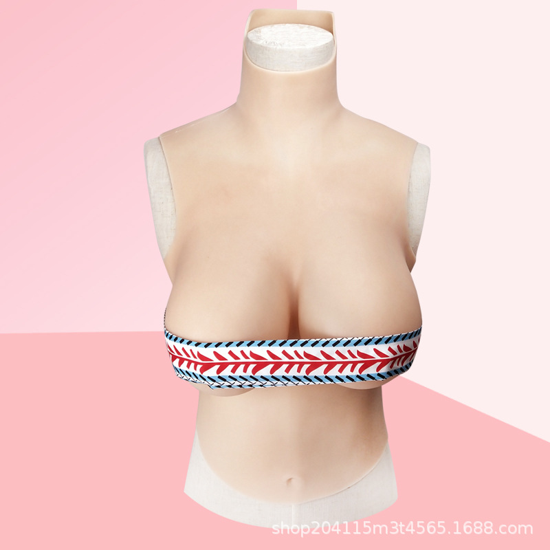 硅胶半身义乳CD变装直播胸垫伪娘女装硅胶假胸外贸热销大奶巨乳|ru