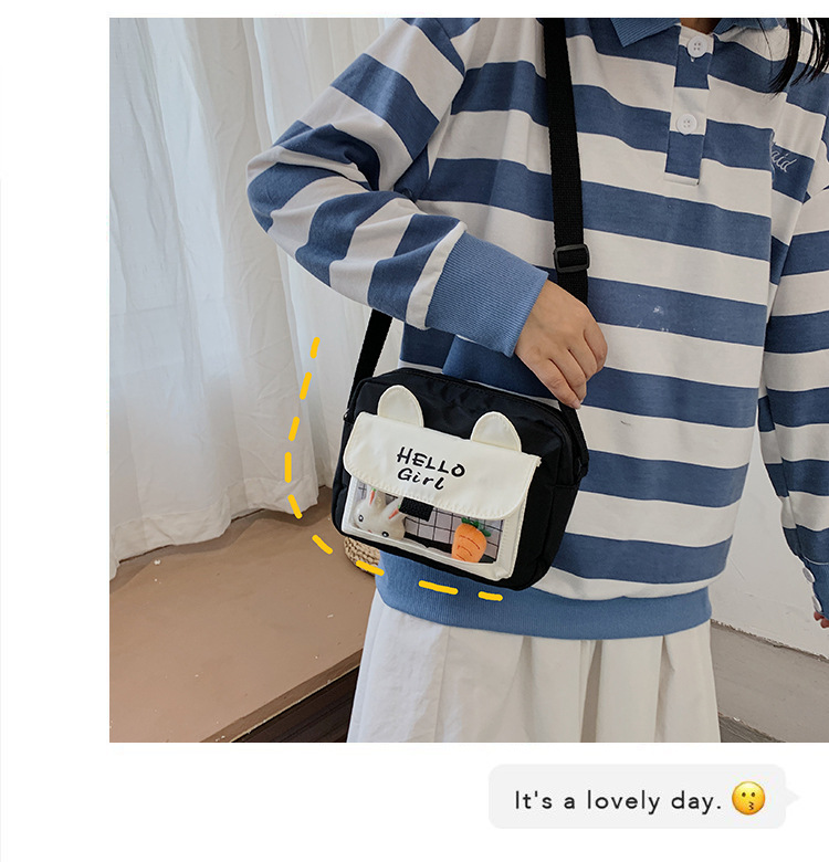 New ins cute and fresh forest-themed flower small bag, Japanese retro girlish student crossbody bag undefined