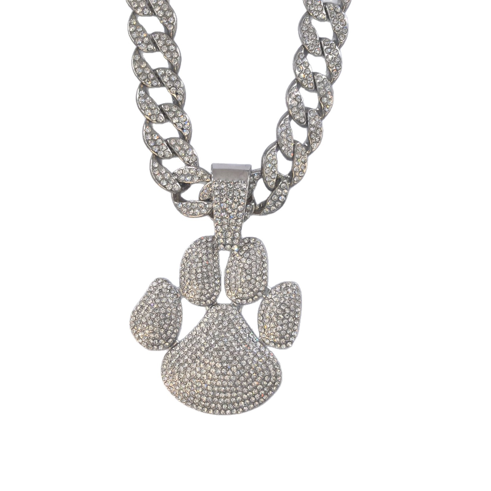 Europa y los Estados Unidos nicho nuevo colgante bolso calles hip hop lleno de diamantes símbolos de personalidad bolso collar cubano fábrica personalizada