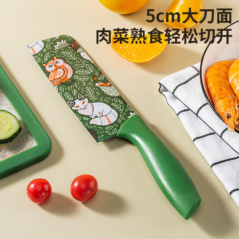 Cuchillo de frutas de cerámica impresa cuchillo de cocina cuchillo multipropósito doméstico cuchillo de fruta grande cuchillo de cocinero súper afilado cuchillo de dormitorio