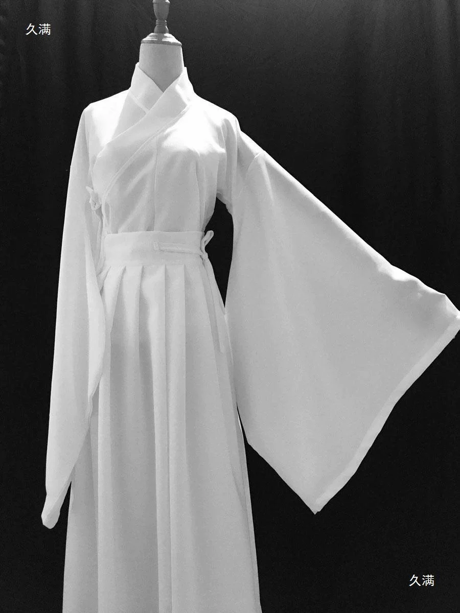 Hanfu Unisex Set, Polyester Traditional Robe — multiple sizes, wide & small sleeve options