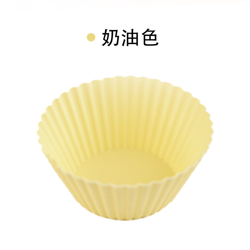 スポット食品グレードのシリコーンケーキ型マルチカラー高温耐性マフィンカップ型再利用可能なビスケット型抜き|undefined