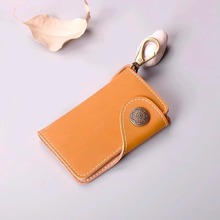 新款手工创意真皮质感男女式汽车多功能腰挂钥匙扣包卡包零钱包