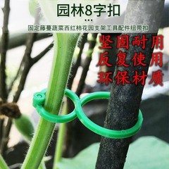 園芸8字留め具菜園緑植トマト蔓藤結束プラスチッククリップ菜園植物八字留め具