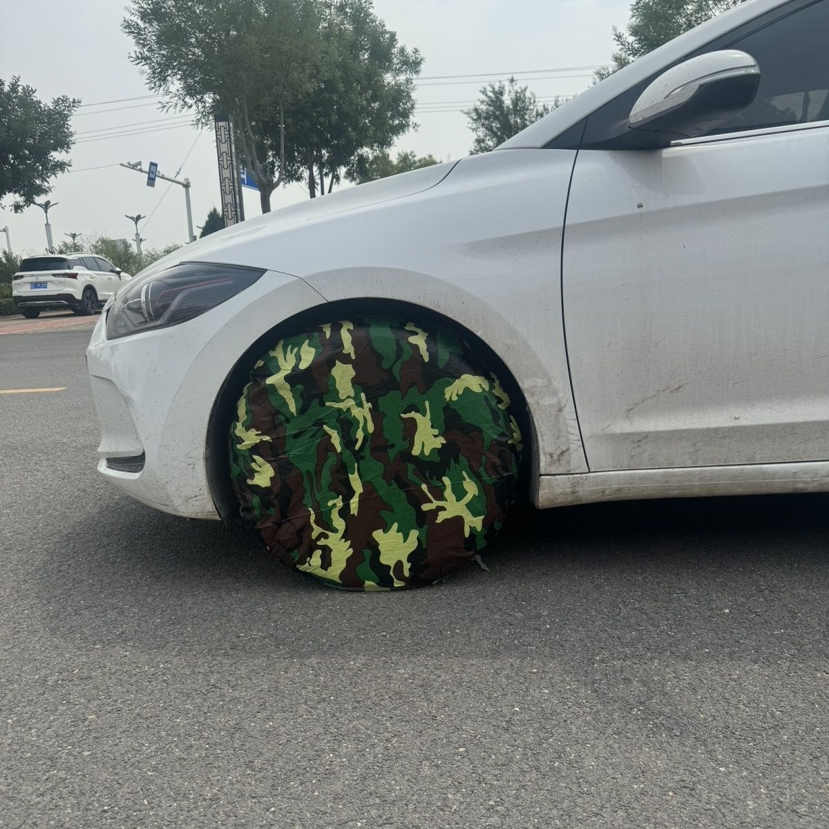 Car tire rain and sun protection cover, anti-freeze spare tire protective cover, anti-dog urine dustproof tire cover