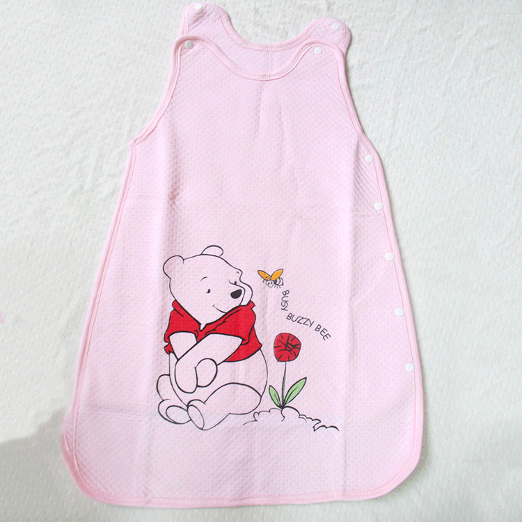 Summer thin breathable children's sleeping bag, cartoon tank top for early age, print