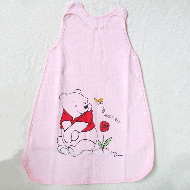 Summer thin breathable children's sleeping bag, cartoon tank top for early age, print