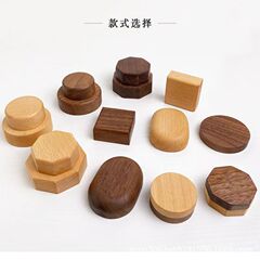 無垢材の小さなベース、クルミ材、ブナ材、二次元装飾品ベース、生放送室装飾人形ミニベース