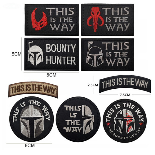 This is The Way Art Patch Funny The Mandalorian Embroidered Badge Cloth Patch
