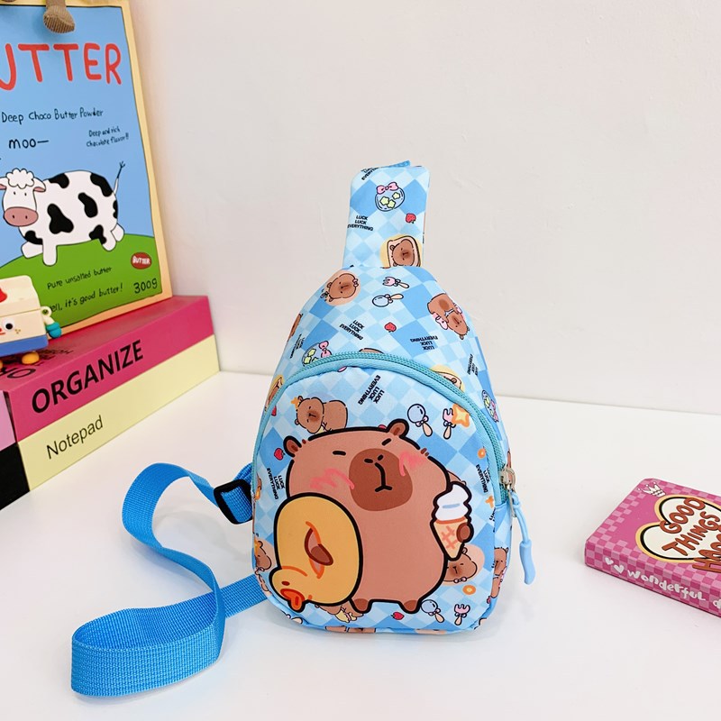 Carpibala bolso de pecho para niños 2025 nuevo caricatura lindas niñas mochila bolso de bebé de estilo extranjero niño mochila