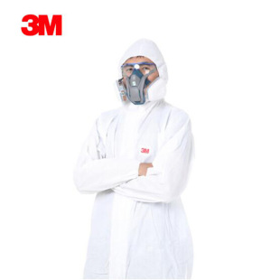 3M 4510 disposable protective clothing hooded one-piece dust-proof clothing isolation clothing protective particles and liquid splash