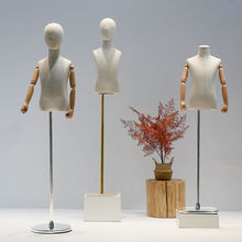 半身模特儿童道具男女小孩童装店陈列展示架带头人台童装架子好看