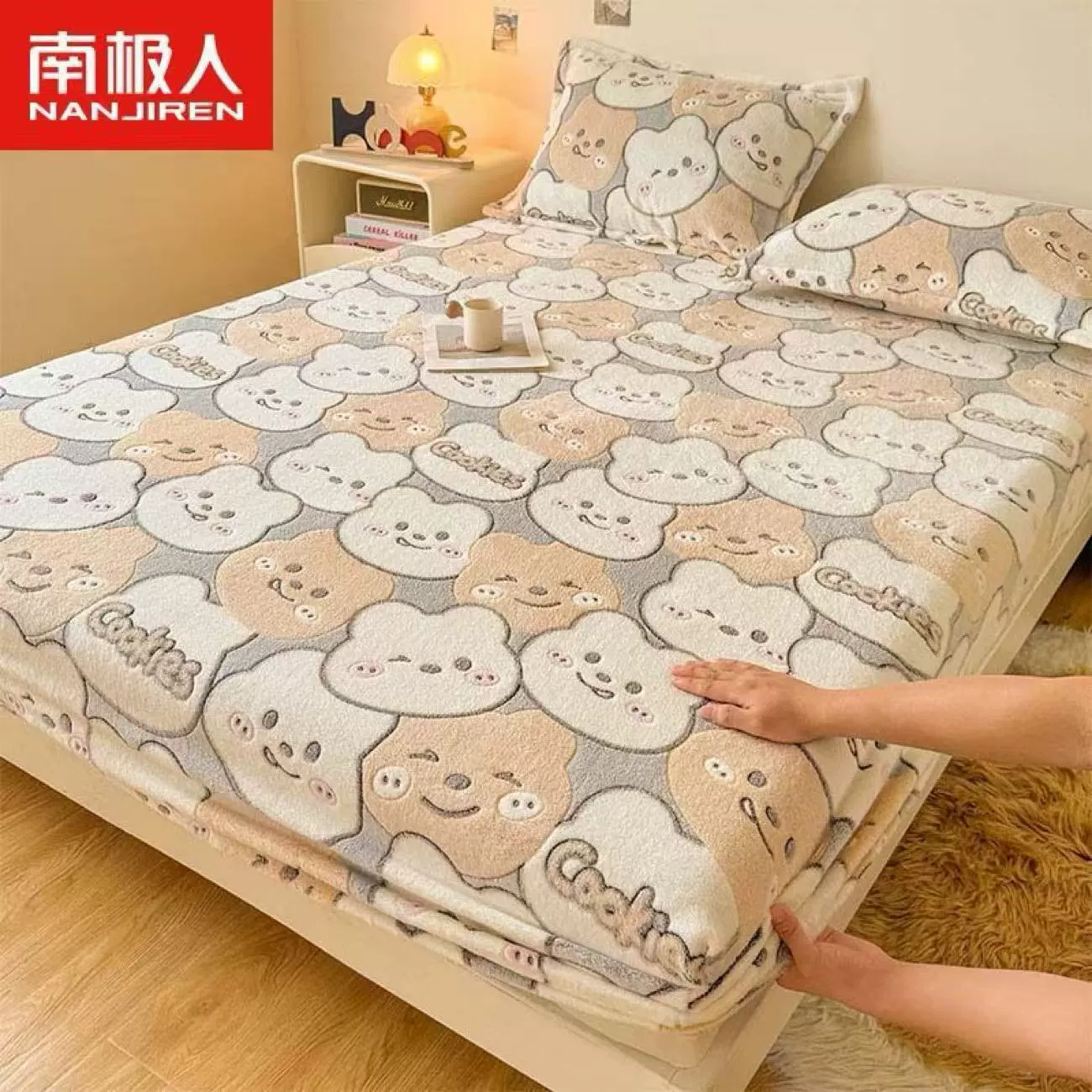 Антарктический снежный бархатный простыни одеяло двойного назначения Плюшевое одеяло зимнее общежитие утолщено и теплое одиночное двойное три комплекта