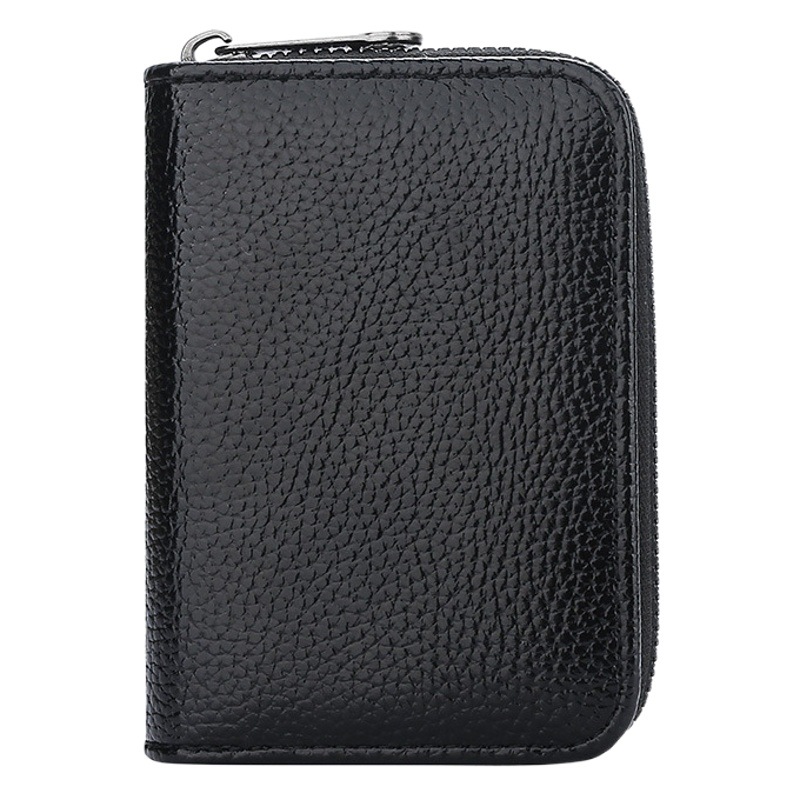 Tarjetero para hombre, gran capacidad, múltiples ranuras para tarjetas, tarjetero para mujer, anti-desmagnetización, integrado, exquisito, de alta gama, compacto.