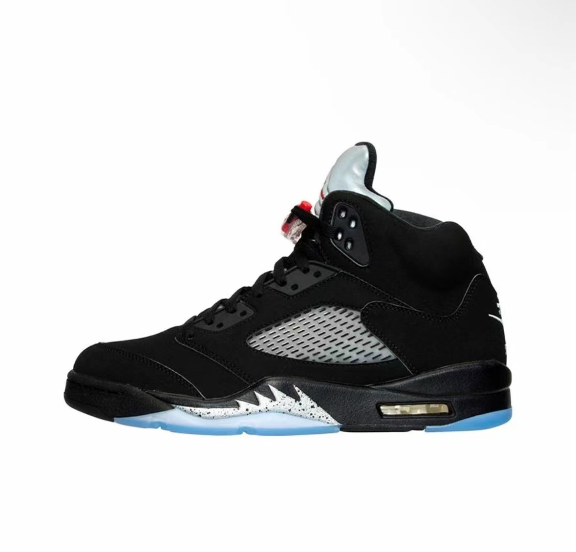 Pedidos de comercio exterior de fábrica de zapatos Putian AJ5 zapatos de baloncesto Liuchuan arce negro y blanco alas de cicada Jiao5 zapatillas de amortiguación de aire image 32