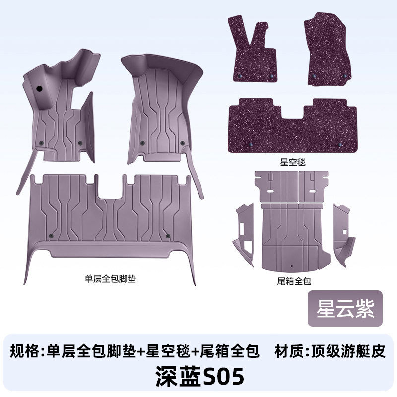 Suitable for Deep Blue S05, full-coverage floor mats, 2027 new model car interior modification, trunk mat accessories