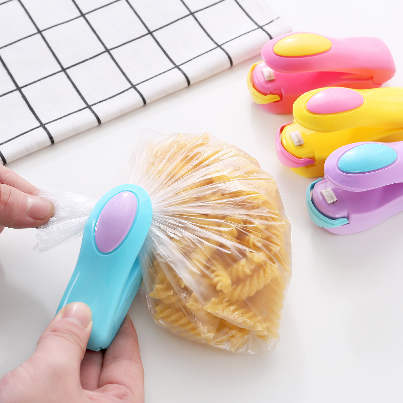 Selladora de Bolsas de Plástico Mini, Sellado por Calor, Manual, para Cocina