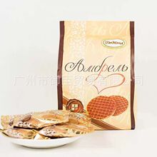 俄罗斯阿孔特拉丝饼干安布列利蜂蜜夹心瓦夫华夫饼休闲零食202g