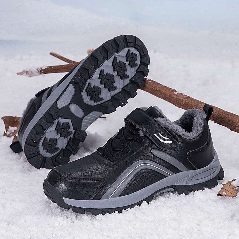 Nuevos zapatos para ancianos otoño e invierno para mujer, más zapatos de algodón grueso de terciopelo, zapatos deportivos antideslizantes para caminar, botas de nieve cálidas para mamá