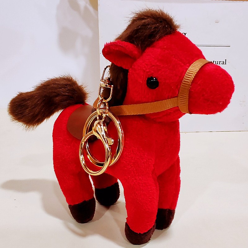 Peluche de Caballito, Mochila, Colgante, Juguete del Zodiaco, Accesorio para Bolsa, Llavero para Coche, Venta al por Mayor, Lindo Animal de Peluche para Niñas