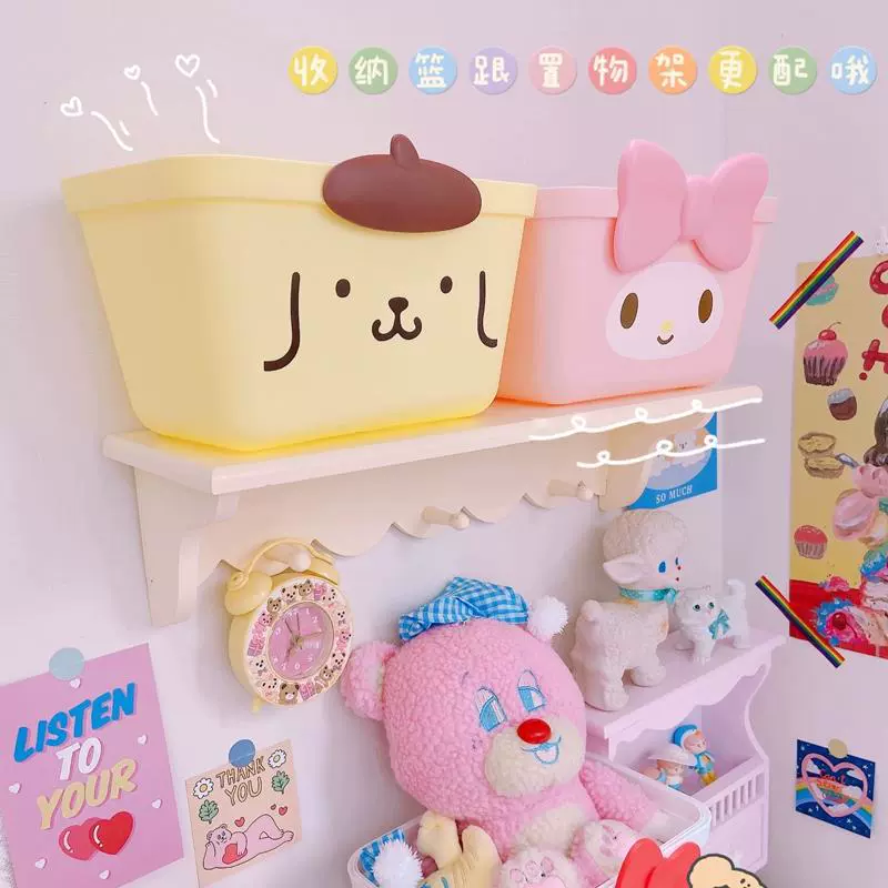 Ручной Cartoon корзина Sanrio Hello Kitty, портативная складная хранительная емкость с милыми принтами