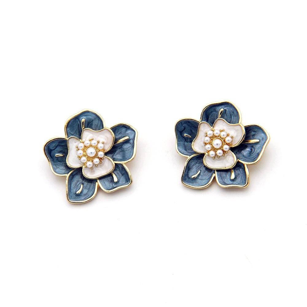 Broche camélia émaillée, style coréen, élégante et raffinée, accessoire de taille antidérapant._voghion.com