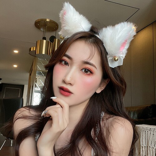 Internet celebrity cat ear hairband hair accessory female fox headband headband cos maid animal ear hairpin cat cute hairpin