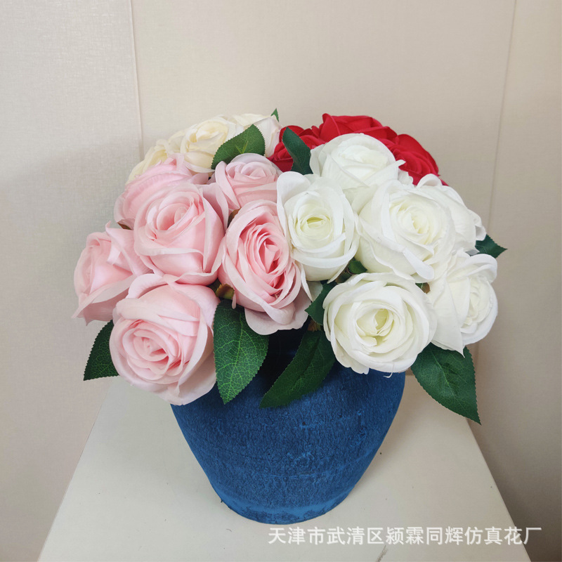 照屏仿真花厂家批发仿真玫瑰把束绢花10头碎边玫花瓶插花装饰假花 报价 阿里巴巴 照屏仿真花厂家批发仿真玫瑰把束绢花10头碎边玫花瓶插花装饰假花 报价 阿里巴巴