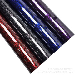 Lazada爆金PET鍛造炭素繊維改色シール中制御内装明るい黒色バックミラー車体フィルム