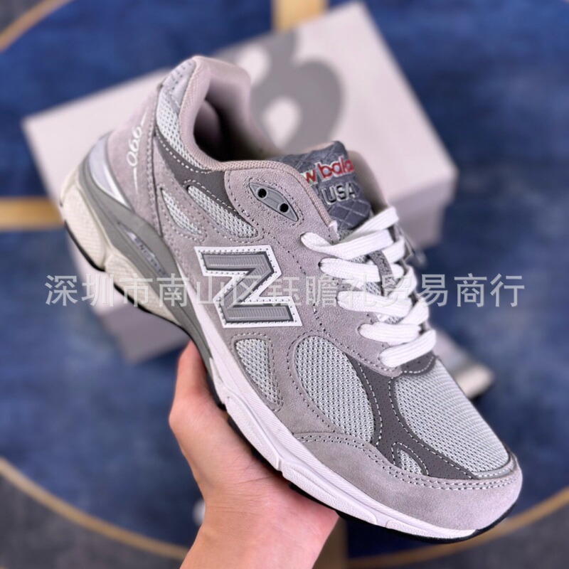 Putian Shoes New Bailun Pure Original NB990 Series Couple Shoes Running Shoes Retro sneaker Torre Shoes Yuan Zu Grey